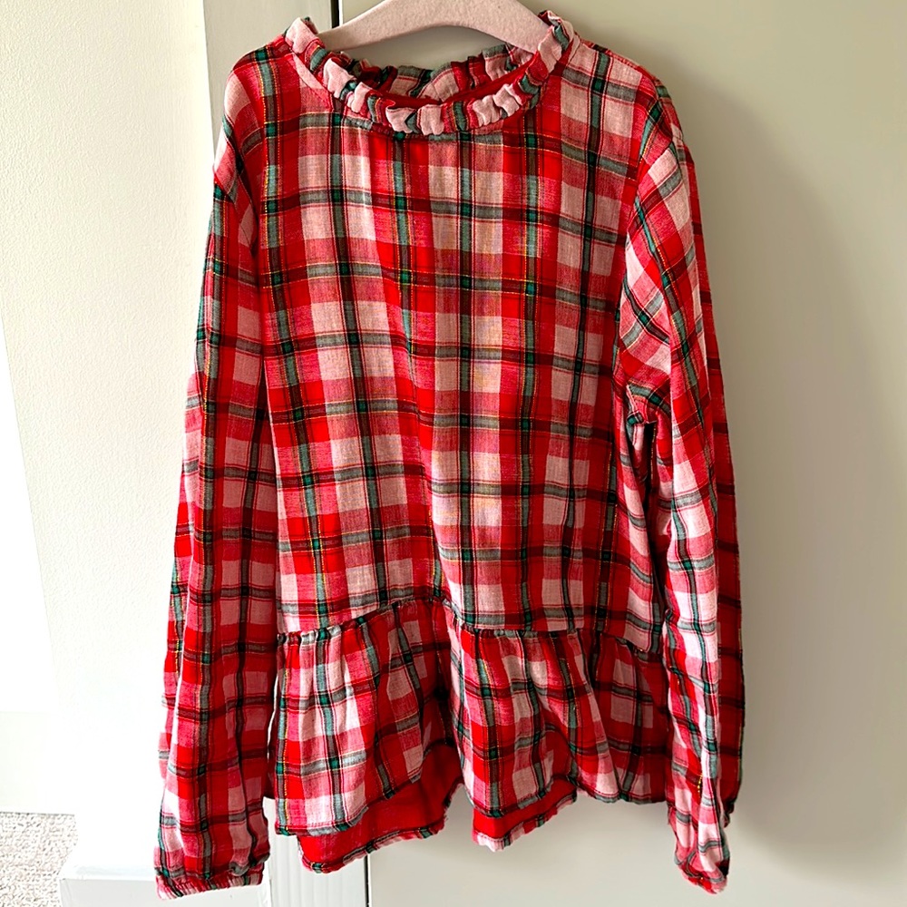 Cat & Jack Girls Holiday Top size M 7-8